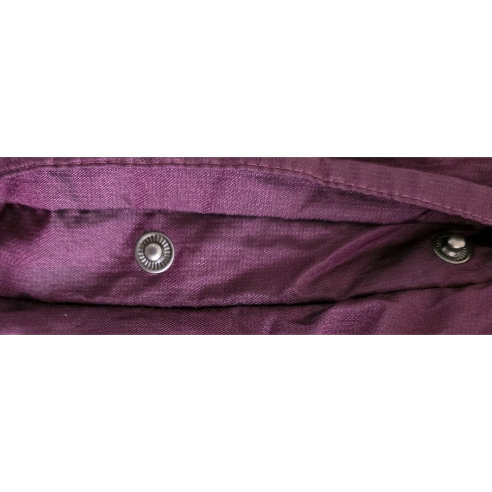 Eddie Bauer Women's Small Sun Valley Down Parka Purple Puffer Coat *No Hood* - Picture 10 of 10